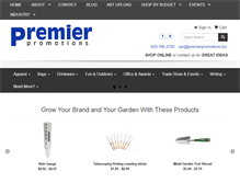 Tablet Screenshot of premierpromotions.biz